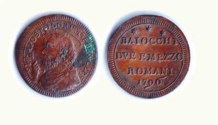 ROMA - Pio VI - Sampietrino 1796 - CNI 306/316. Metallo: Ae - Conservazione: BB