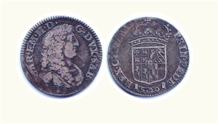 SAVOIA - Carlo Emanuele II - Lira Nuova 1675. Rarità: R - Metallo: AR -...