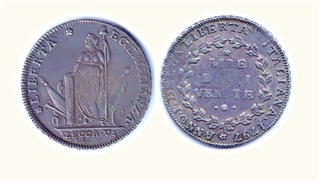 VENEZIA - Municipalità provvisoria - Conio integro 1797 - Gigante 1/b....