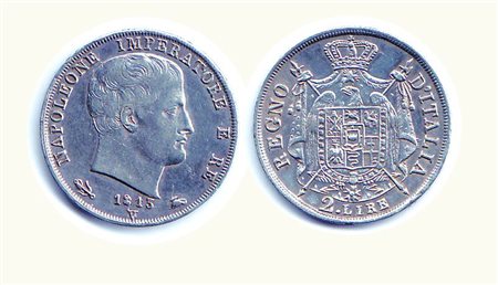 VENEZIA - Napoleone - 2 Lire 1813. Rarità: R - Metallo: AR - Conservazione:...