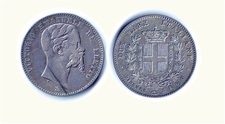 VITTORIO EMANUELE II - 2 Lire 1860 TO - P.400. Rarità: R - Metallo: AR -...