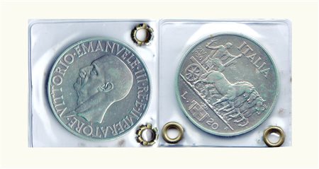 VITTORIO EMANUELE III - 20 Lire 1936 - Impero. Metallo: AR - Conservazione:...