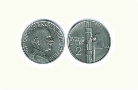 VITTORIO EMANUELE III - Buono da 2 Lire 1924 - P.742 Metallo: Ni -...