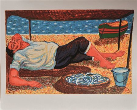 Migneco Giuseppe serigrafia 90x110 esemplare 60/100