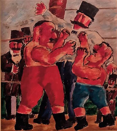 Franz Borghese olio su tela 35x45 autentica dell'art. su foto