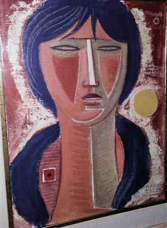 Mario Tozzi "FIGURA" olio su tela 27x37 archivio Tozzi eseguita nel 1970