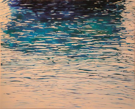 Moreno Pagliari "Acua 9" olio su tela 120x100 autentica dell'artista su foto