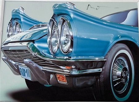 Romi Osti olio su tela 30x40 autentica dell'artista su foto