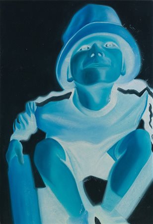 Gabriele Talarico "Child 2007" olio su tela cm 90 x 80 cm autentica...