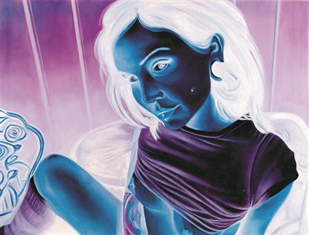 Gabriele Talarico "Spain Escort " olio su tela cm 82 x cm 110 esposto a...