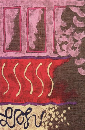 Giorgio Griffa acrilico su tela 71x49 autentica dell'artista su foto