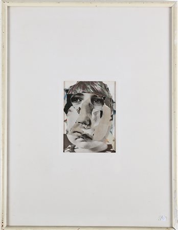 DE BERNARDI FRANCO (n. 1941) Antigrazioso. . 1983. Collage. Cm 20,00 x 14,40....