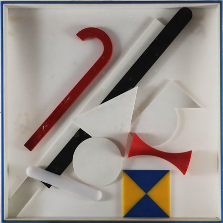 DEL PEZZO LUCIO (n. 1933) Senza titolo. . 1972. Multiplo. Cm 72,00 x 72,00....