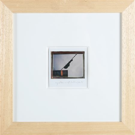 GALIMBERTI MAURIZIO (n. 1956) Lenzuola Dada n.1. Polaroid singola. Cm 10,30 x...