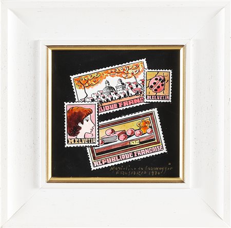 DA CARAVAGGIO DETTO IL FALSARIO MARIOLINO (1924 - 1992) Senza titolo. 1970....