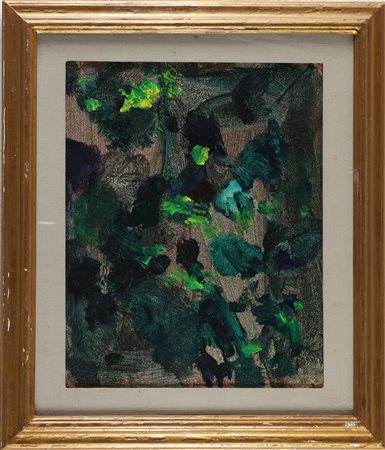 TRECCANI ERNESTO (1920 - 2009) Senza titolo. . Olio su tela. Cm 40,00 x...
