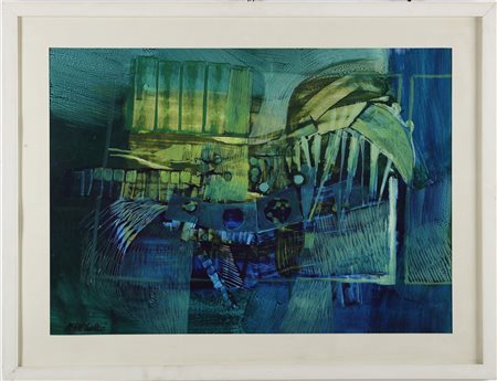 DE GREGORIO GIUSEPPE (1920 - 2007) Senza titolo. Tecnica mista su cartone. Cm...