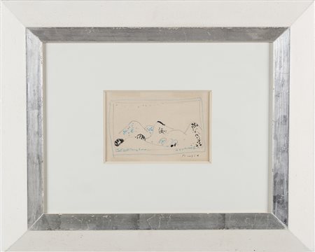 MUSIC ANTONI ZORAN (1909 - 2005) Senza titolo. Tecnica mista su carta. Cm...