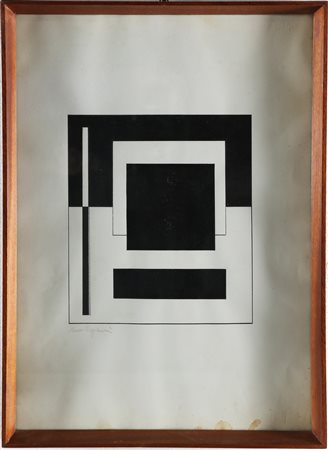 REGGIANI MAURO (1897 - 1980) Senza titolo. . China su carta. Cm 32,50 x...