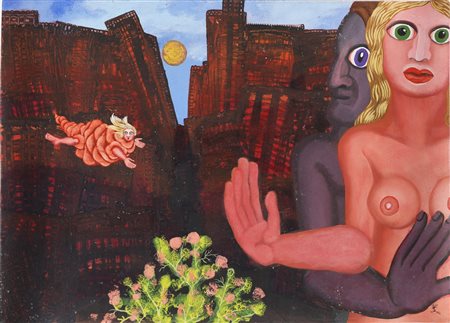 ZEPPEL SPERL ROBERT (1944 - 2005) Senza titolo 1659. 1979. Tecnica mista su...