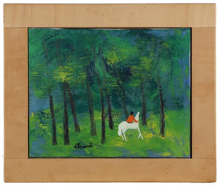 D'ACCARDI GIANRODOLFO (1906 - 1993) Coppia di paesaggi (due opere). Olio su...