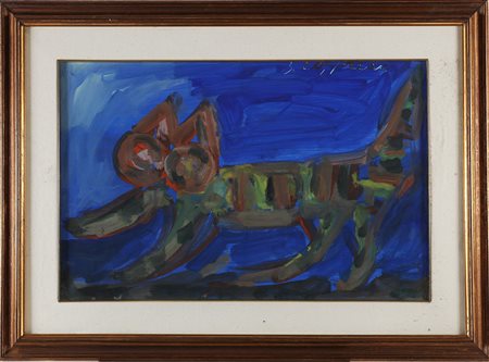 LOFFREDO SILVIO (n. 1921) Senza titolo. Lotto composto da due opere. . Olio...