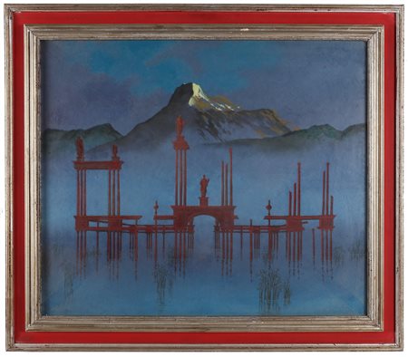 BOGAERT GASTON (1918 - 2008) Ajoncs. . 1964. Olio su faesite. Cm 60,00 x...