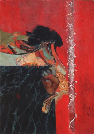 BIASI GUIDO (1933 - 1982) Cave Locum. 1968. Olio su tela. Cm 65,00 x 91,00....