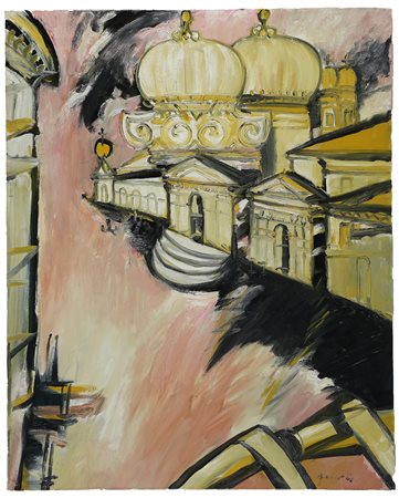 BRINDISI REMO (1918 - 1996) Santa Maria della Salute. . 1993. Olio su tela....