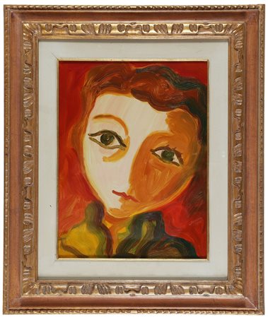 GUIDI VIRGILIO (1891 - 1994) Senza titolo. . Olio su tela. Cm 30,00 x 40,00....