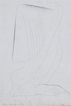 CRIVELLI "Androcigno addormentato" 1976 China su carta Firma ed anno in basso...