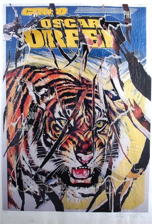 ROTELLA MIMMO (Catanzaro 1918 - Milano 2006) "Circo Oscar Orfei" Litografia...