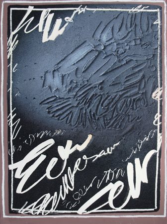 FERRARI AGOSTINO (Milano 1938) "Senza titolo" Tecnica mista/carboncino cm. H:...