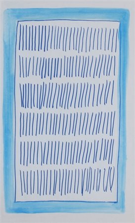 VERMI ARTURO (Bergamo 1928 - Bergamo 1988) "Senza titolo" Tempera su carta...