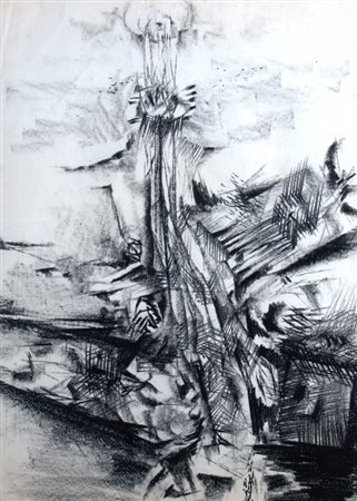 POMODORO GIO' (Orciano di Pesaro 1930 - Milano 2002) "Senza titolo" 1957...