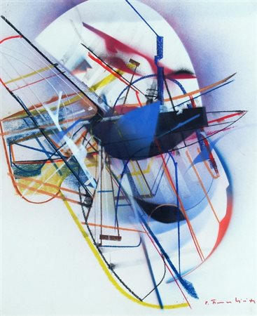 FRANCESCHINI EDOARDO (Catania 1928 - Varese 2006) "Senza titolo" 1972 Tempera...