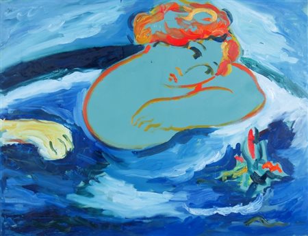 GERMANA' MIMMO (Catania 1944 - Busto Arsizio 1992) "Senza titolo" Olio su...