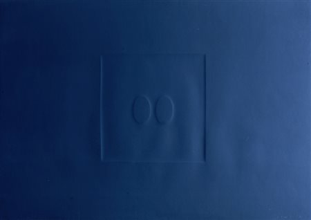 SIMETI TURI (Alcamo 1929) "2 ovali neri" 1973 Calcografia su carta cm. H:...