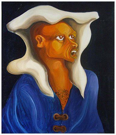 STEFANO PULEO Acitrezza 1950 Senza titolo 1978 Olio su tela 70 x 60. Firma e...