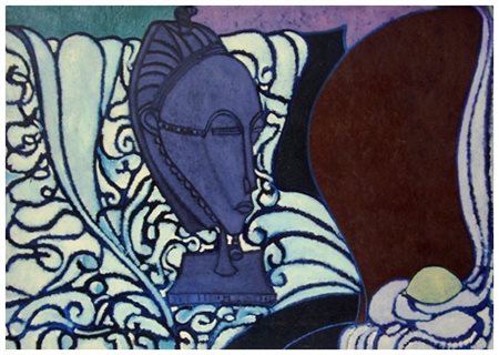 LISANDRO RAMACCIOTTI Viareggio 1950 Yaure con limone 1990 Olio su tela 70 x...