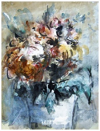 SERGIO SCATIZZI Gragnano 1918 – Firenze 2009 Senza titolo Pittura su carta...