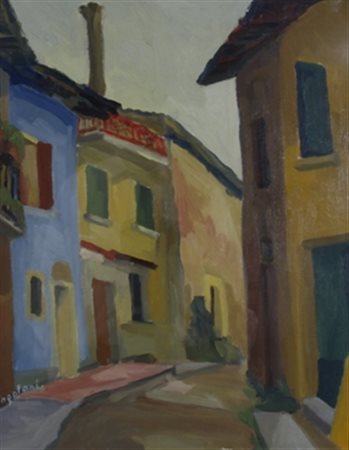 CINGOLANI OTTORINO (Milano 1901) "Senza titolo" Olio su tela cm. H: 50.00 L:...