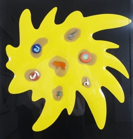 NUCARA RENZO (Crema 1955) "Bang 10-37" 2011 Legno, carta, colore serigrafico,...