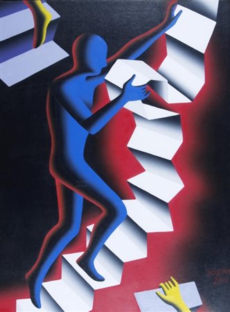 KOSTABI MARK (Los Angeles 1960) "Continuation" 2001 Olio su tela cm. H: 60.00...