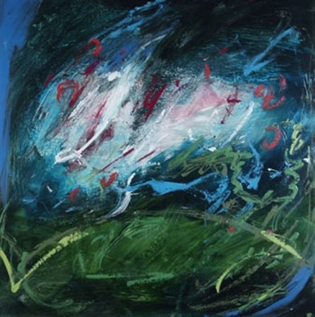 SCHIFANO MARIO (Homs 1934 - Roma 1998) "X vedere" 1988/1990 Smalto e acrilico...