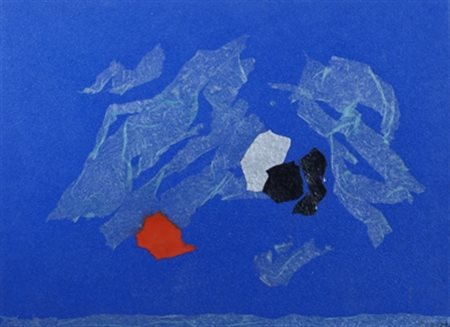 TURCATO GIULIO (Mantova 1912 - Roma 1995) "Senza titolo" Olio e sabbia su...