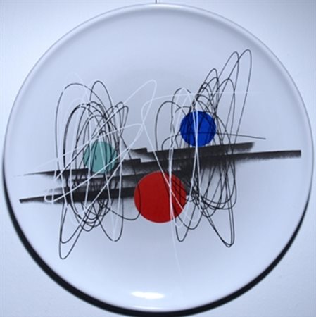 CRIPPA ROBERTO (Monza 1921 - Bresso 1972) "Spirali bianche" 1950 Tecnica di...