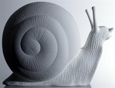 CRACKING ART "Chiocciola bianca" Multiplo in plastica es. 26/200 cm. H: 55.00...