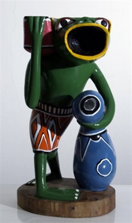 LILANGA GEORGE (Tanzania 1940 - Tanzania 2005) "Figura" 1996 Scultura in...