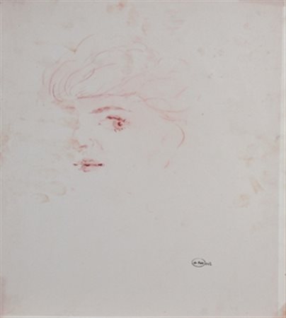 DE PISIS FILIPPO (Ferrara 1896 - Milano 1956) "Testa di ragazzo" anni '30...